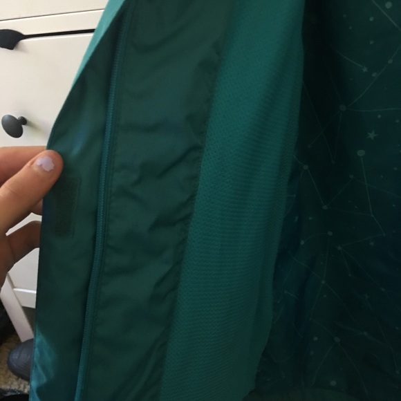 Teal kids raincoat - Picture 3 of 5